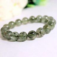 Vòng tay phong thủy thạch anh tóc xanh